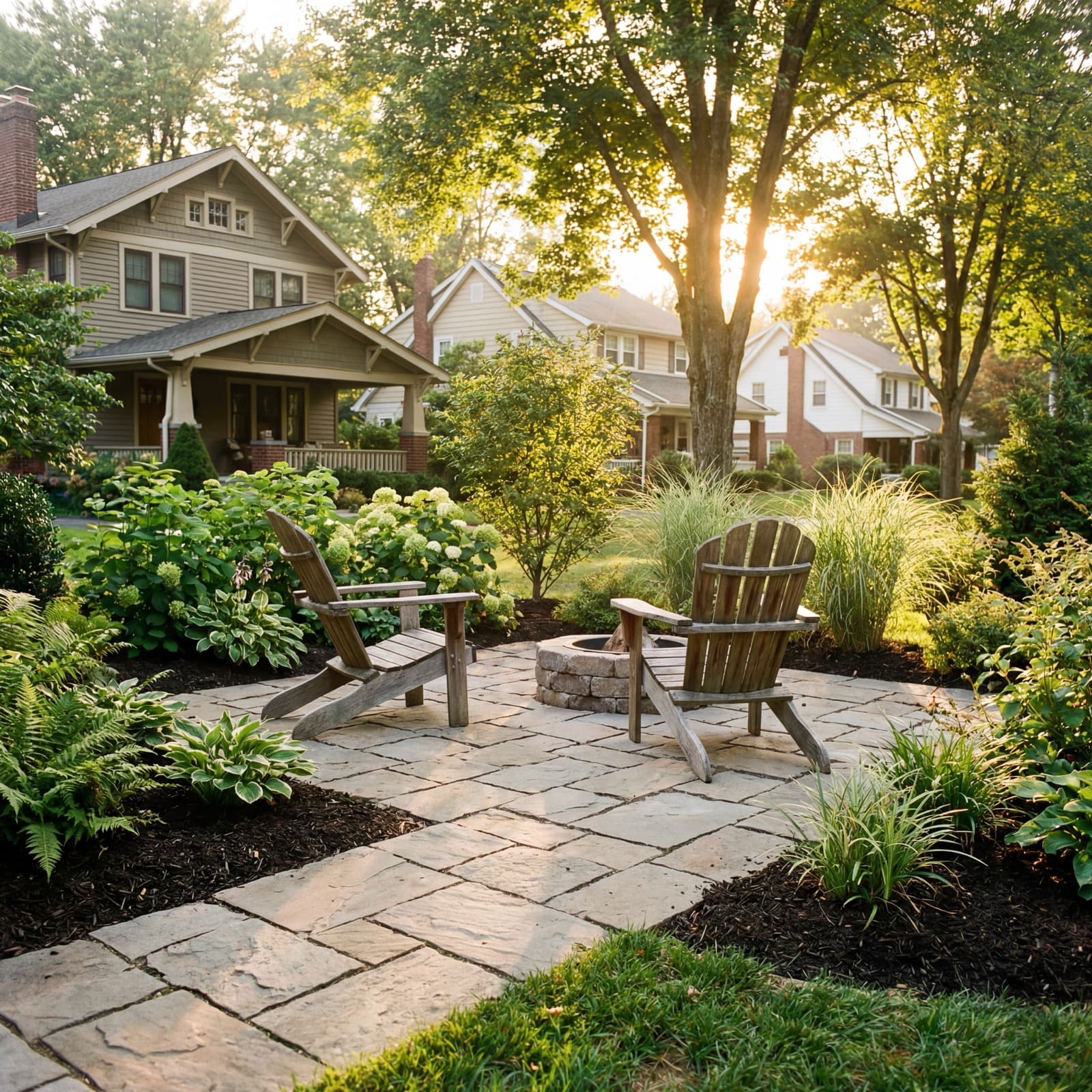 Small custom paver patio installation